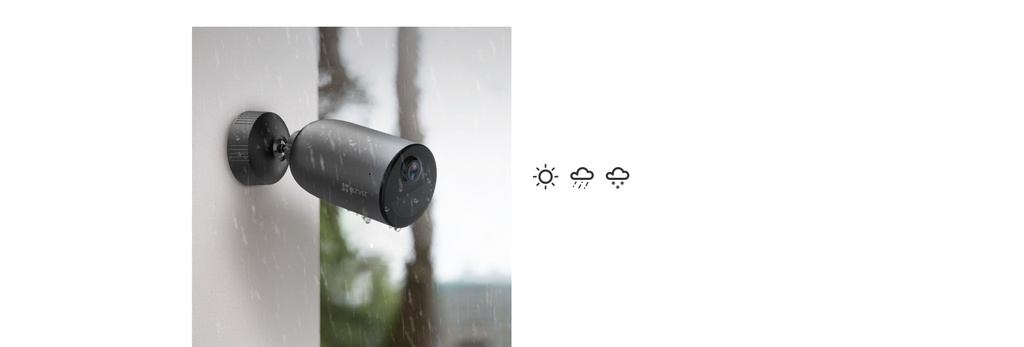 EZVIZ EB3 2K - CAMARA INALAMBRICA + PANEL SOLAR, RECARGABLE, IP65