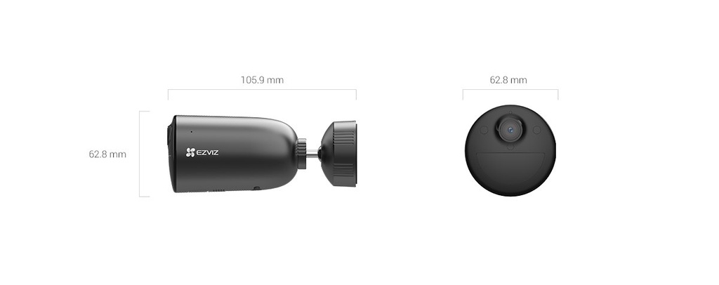 EZVIZ EB3 2K - CAMARA INALAMBRICA + PANEL SOLAR, RECARGABLE, IP65