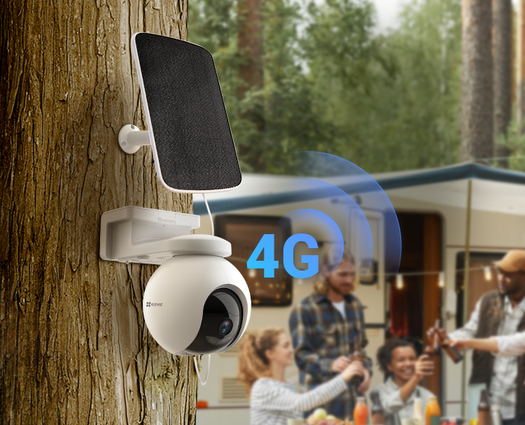 EZVIZ EB8 4G KIT - CAMARA DE VIGILANCIA EXTERIOR CON BATERIA 3MP/2K 4G/LTE Y PANEL SOLAR