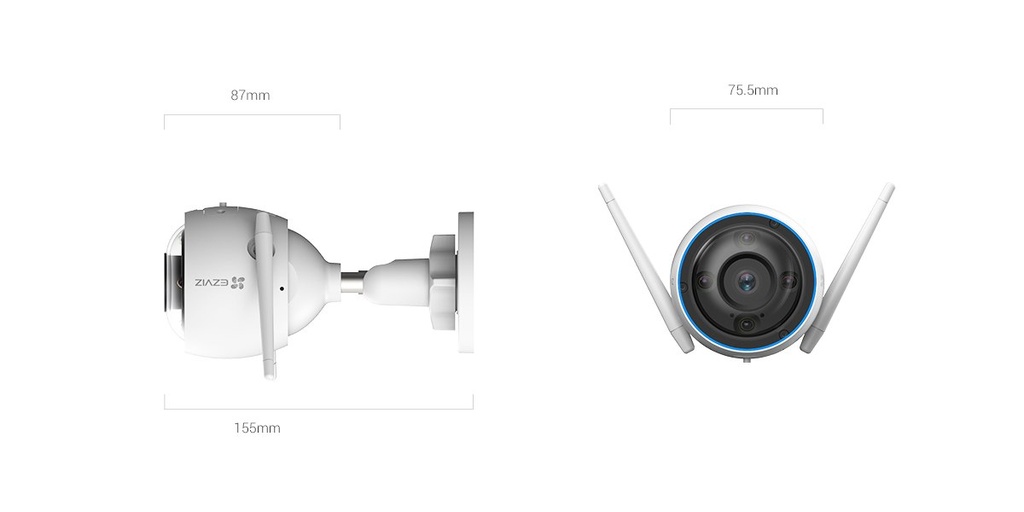EZVIZ H3 3K - CAMARA DE VIGILANCIA EXTERIORES 3K/5MP WIFI