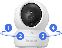 EZVIZ H6C PRO 2K - CAMARA DE VIGILANCIA CON MOVIMIENTO 3MP/2K WIFI