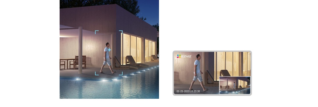 EZVIZ H8 PRO 3K - CAMARA DE VIGILANCIA EXTERIOR CON MOVIMIENTO 3K/5MP WIFI