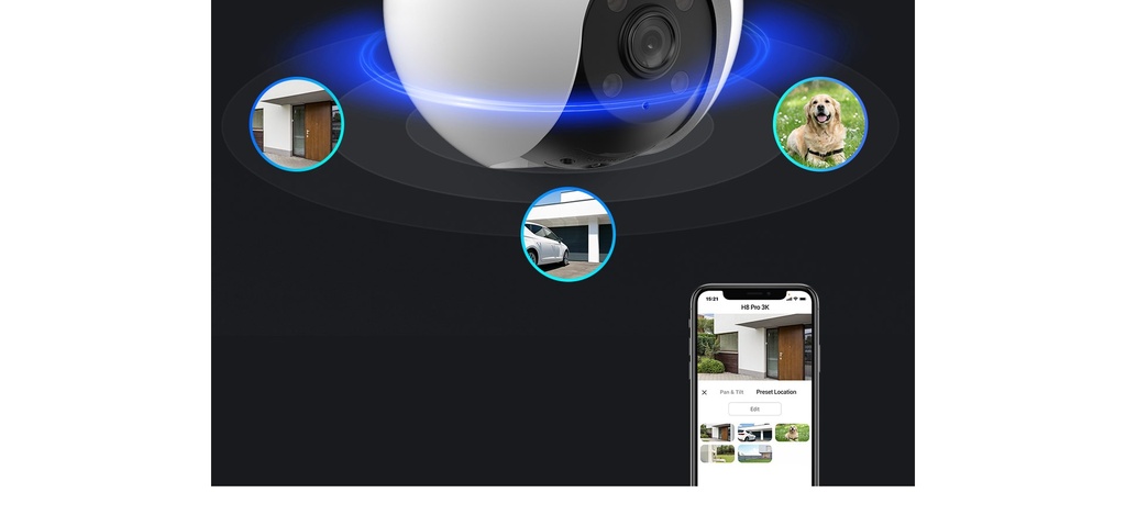 EZVIZ H8 PRO 3K - CAMARA DE VIGILANCIA EXTERIOR CON MOVIMIENTO 3K/5MP WIFI