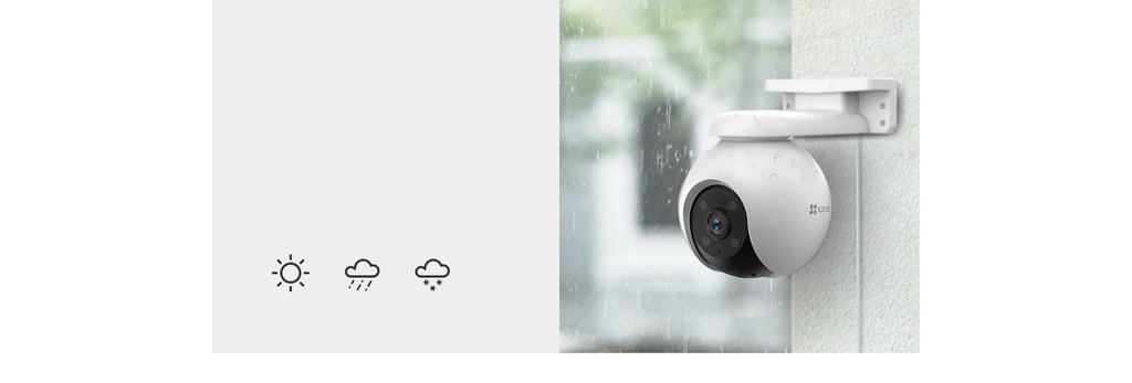 EZVIZ H8 PRO 3K - CAMARA DE VIGILANCIA EXTERIOR CON MOVIMIENTO 3K/5MP WIFI