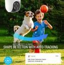 EZVIZ H8c Pro, 3K/5MP, 360° WiFi Security Camera, Outdoor | Color Night Vision, AI Human Detection, Auto Zoom Tracking, Active Defense, Audio, Storage on MicroSD/Cloud