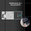 EZVIZ DL03 PRO - Smart Door Lock with Edge | Fingerprint Unlock | Remote App Unlock | Multiple Unlock Methods, Break-in Detection, Alarm