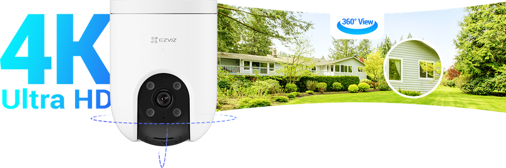[CS-H8C-4K] H8c Pro 4K Wi-Fi camera with pan and tilt movement
