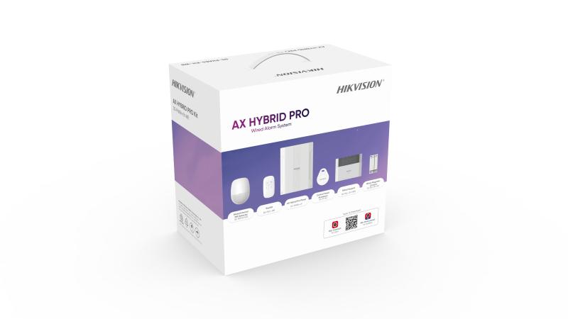 [DS-PHA64-KIT-WB.] HIKVISION ALARMA AXPRO KIT 8Z 4S Y 4VV OPC HIBRIDA